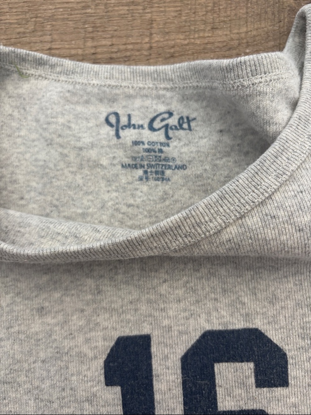 Brandy MelvilleGrey Number 16 Graphic Tee - Picture 2 of 2